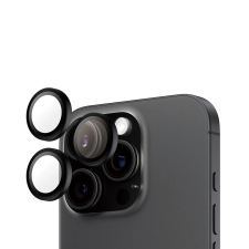 PanzerGlass Hoops Apple iPhone 16 Pro / 16 Pro Max kameravédő üveg - Fekete (1284) mobiltelefon kellék