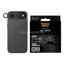 PanzerGlass HOOPS CERAMIC II kameravédő üveg (9H + segédkeret) FEKETE (PANZERGLASS_PG11753) mobiltelefon kellék