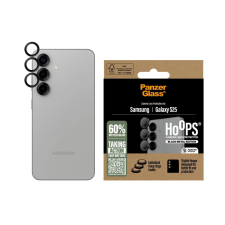 PanzerGlass Hoops Samsung Galaxy S25 fekete kameravédő gyűrű mobiltelefon kellék