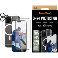 PanzerGlass iPhone 16 Pro Max 3in1 Telefon Tok + Kijelzővédő Fólia (B1294+2864+1284) tok és táska