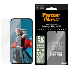 PanzerGlass kerámia üveg kijelzővédő Samsung Galaxy S25 mobiltelefon kellék