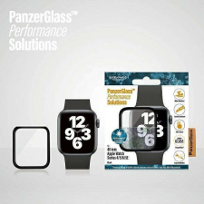 PanzerGlass lekerekített Apple Watch 4/5/6/SE 40mm antibakteriális fekete képernyővédő fólia okosóra kellék