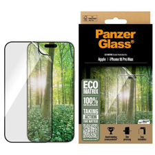 PanzerGlass Matrix újrahasznosított fólia fekete szegéllyel iPhone 16 Pro Max mobiltelefon kellék