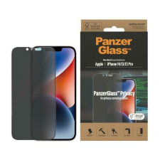 PanzerGlass Ultra-Wide Fit iPhone 14 / 13 Pro / 13 6,1&quot; Privacy Screen Protection antibakteriális képernyővédő fólia mobiltelefon kellék