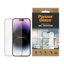 PanzerGlass Ultra-Wide Fit iPhone 14 Pro Max 6,7&quot; Antireflexiós antibakteriális Easy Aligner képernyővédő fólia mobiltelefon kellék