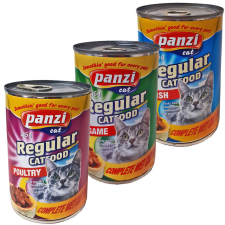 Panzi 415 g konzerv cicáknak vadas (24 db/- ) macskaeledel