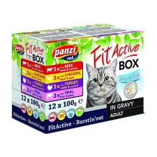 Panzi Állateledel alutasakos PANZI FitActive FitaBox macskáknak 12*100 g macskaeledel