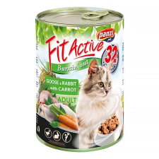 Panzi állateledel konzerv panzi fitactive felnőtt macskának liba- és nyúlhússal, répával 415 g 308968 macskaeledel