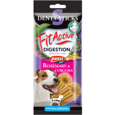 Panzi Fit Active Denta-Sticks Hypoallergenic Digestion S 140 g - jutalomfalat rozmaring, kurkuma jutalomfalat kutyáknak