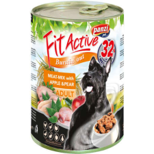 Panzi FitActive Dog Meat-Mix with Apple &amp; Pear konzerv 415 g kutyaeledel