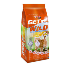 Panzi | Get Wild | Felnőtt macskáknak | Száraztáp | Hal, bárány - 15 kg macskaeledel