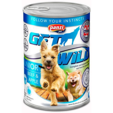Panzi GetWild Dog Junior Beef & Apple konzerv 24x415g kutyaeledel