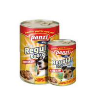 Panzi Regular konzerv csirke kutyáknak 1240g kutyaeledel