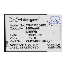  PAP3400 DUO Akkumulátor 1500 mAh mobiltelefon akkumulátor