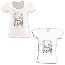  Papagájos tavasz - Mély kivágású &amp; Csónaknyakú Női Póló női póló