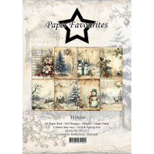 Paper Favourites Scrapbook papírkészlet A5 - Winter - Paper Pack (24 ív) decoupage papír