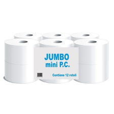 Paperdi Mini Jumbo Nagytekercses mintás toalettpapír (12 tekercs) higiéniai papíráru