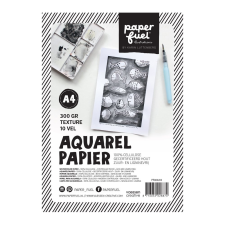 Paperfuel Akvarell papír A4, 300g Off-white Texture / PF Aquarel Paper (10 lap) decoupage papír