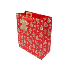 Papír ajándéktáska, Clairefontaine Collection by Eurowrap, 33x26,5cm, 14cm Bellows, Mézeskalács ajándéktasak