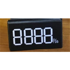 . Papír árjelző digitális karakterekkel, 30x55 mm, 200 db/cs, fekete információs tábla, állvány