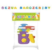 Papír girlandák Szupi Szülinap party kellék