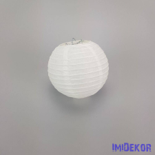 Papír lampion 15 cm - Fehér dekorációs kellék