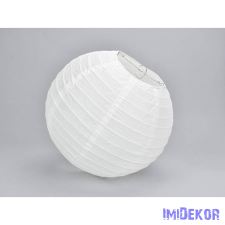 Papír lampion 25 cm - Fehér dekorációs kellék