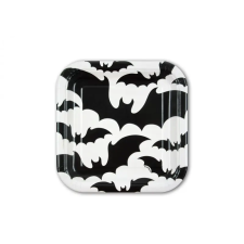  Papír tányér denevéres 18 cm, 10 db/csomag party kellék