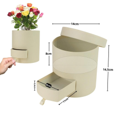  Papírdoboz henger fiókos krém dekorációs kellék