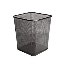 Papírkosár Forofis fémhálós 28x28x32 cm fekete fémhálós tároló
