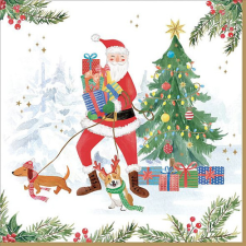 Papírszalvéta 33x33cm, 20db-os, Joyful Santa konyhai eszköz