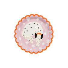 Papírtányér Dalmata 18x18 cm (6 db) party kellék
