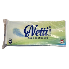  Papírzsebkendő NETTI 100 darabos 3 rétegű Natur higiéniai papíráru
