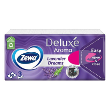  Papírzsebkendő ZEWA Deluxe 3 rétegű 90db-os Levendula higiéniai papíráru