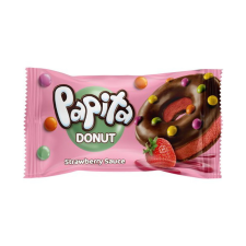  Papita Donut sütemény eper bevonattal - 40g csokoládé és édesség