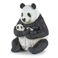  Papo Ülő panda és bocsa 50196 játékfigura