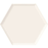Paradyz Classica Ideal Heksagon White Struktura 19,8x17,1 Csempe