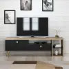  Parion Tv-állvány Fekete Tölgy