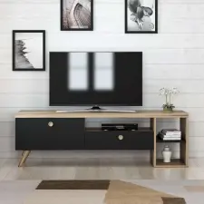  Parion Tv-állvány Fekete Tölgy bútor