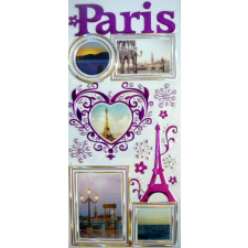  Párizs, kontúrmatrica fényképkeretekkel tapéta, díszléc és más dekoráció
