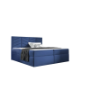 Parkbútor ST6 kárpitozott kék boxspring ágy 160*200