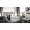 Parkbútor ST6 kárpitozott világosszürke boxspring ágy 180*200