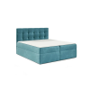 Parkbútor TYP 50 azúrkék kárpitozott boxspring ágy 180*200