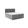 Parkbútor TYP 50 sötétszürke kárpitozott boxspring ágy 180*200