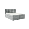 Parkbútor TYP 57 szürke kárpitozott boxspring ágy 140*200