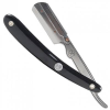 Parker 33R Stainless Steel Black handled Shavette Barber Razor