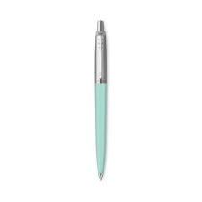 Parker Golyóstoll, 0,7 mm, ezüst színű klip, mentazöld tolltest, PARKER, "Royal Jotter", kék toll