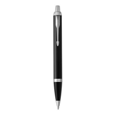 Parker Golyóstoll, nyomógombos, ezüst színű klip, fekete tolltest, parker, &quot;royal im&quot;, kék 1931665 toll