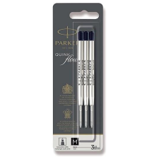Parker QuinkFlow M, fekete, 3 db tollbetét