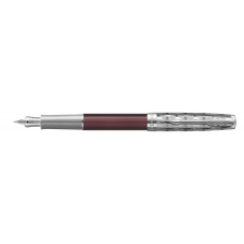 Parker ROYAL SONNET PREMIUM 18K TÖLTŐTOLL METÁL PIROS, EZÜST KLIPSZ 2119650 toll